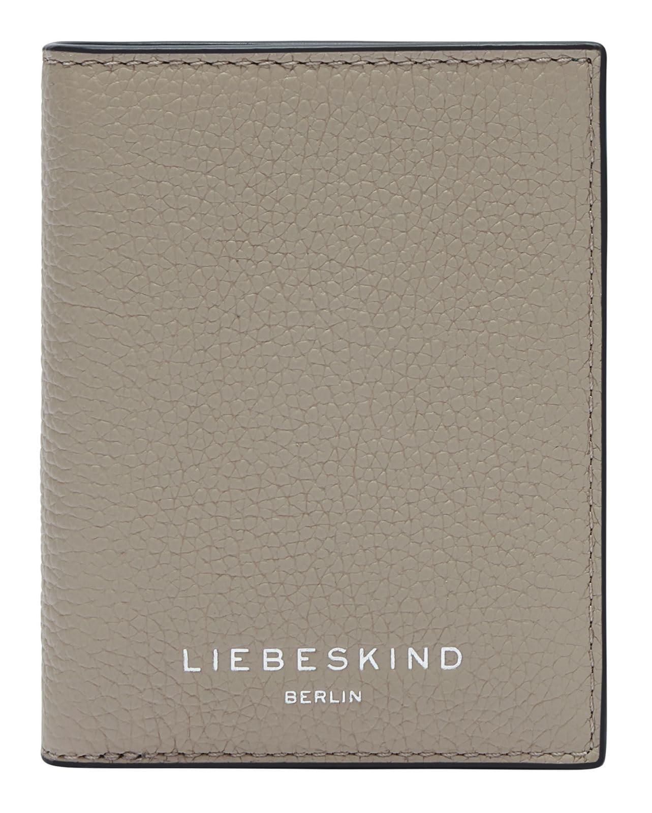 LIEBESKIND Berlin Leather Card case Hilla Small Pebble Arcie Card Etui Stone Beige