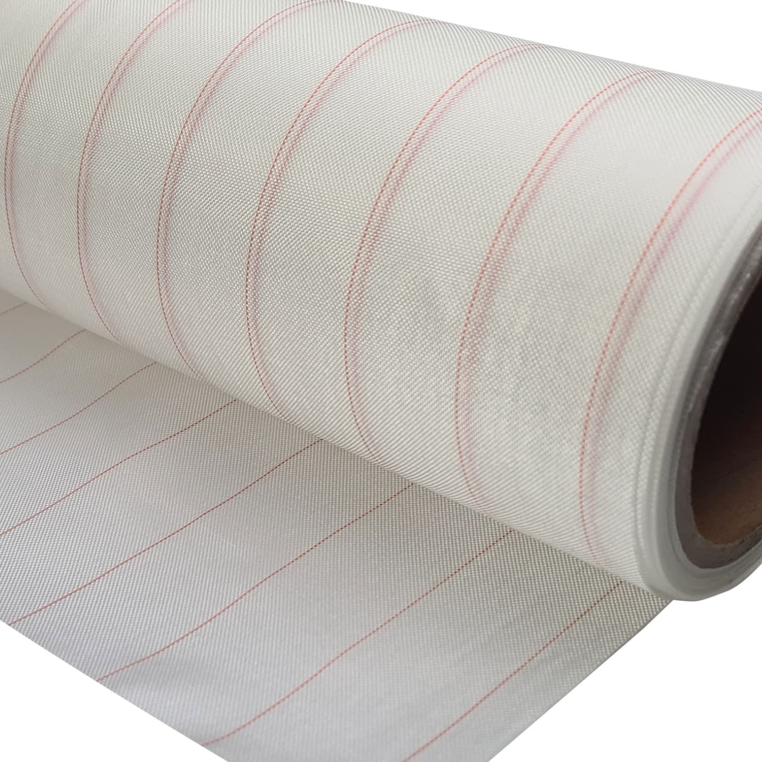 Abreißgewebe Peel Ply 85 G/m² – 0,8 X 6 M, Rot-weiß, Temperaturbeständig, Für Epoxid- & Polyesterharz, Laminieren, Kleben, Versiegeln