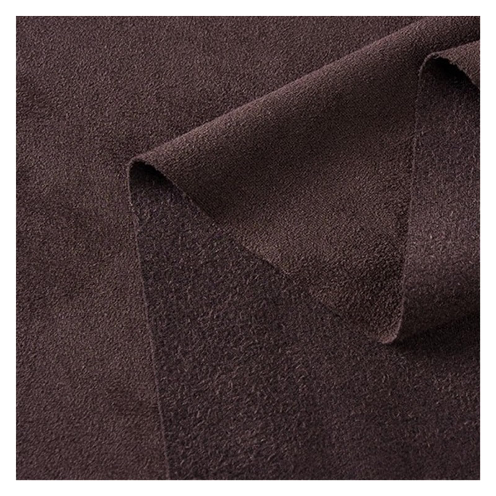 FIgpmwld Faux Suede Fabric, Stretch Brushed Faux Suede Fabric Multicolor 50x160cm DIY Garment(Red Coffee)