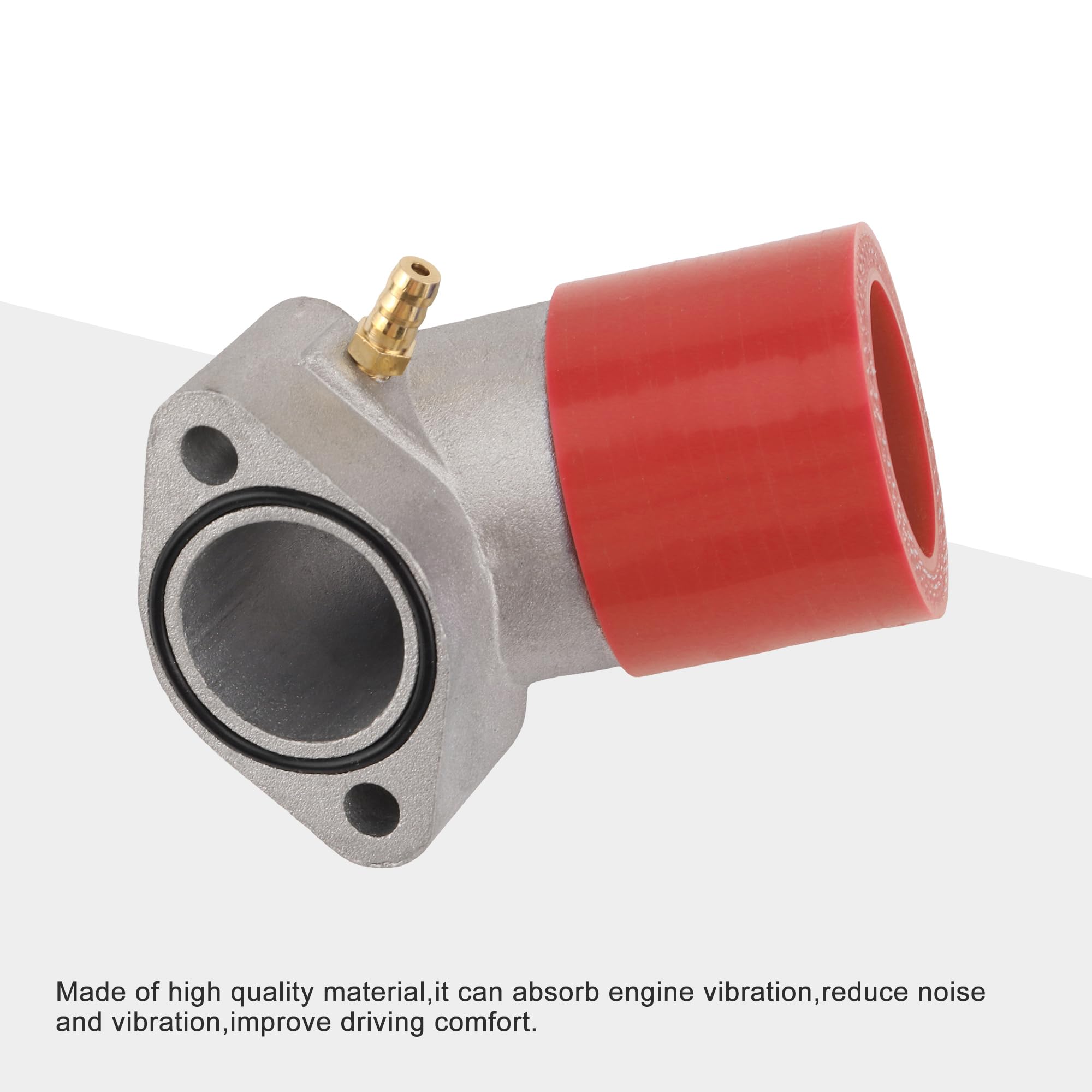 GOOFIT Tubo Di Ingresso Rosso Del Collettore Di Aspirazione Del Carburatore Del Motociclo Sostituzione per GY6 150