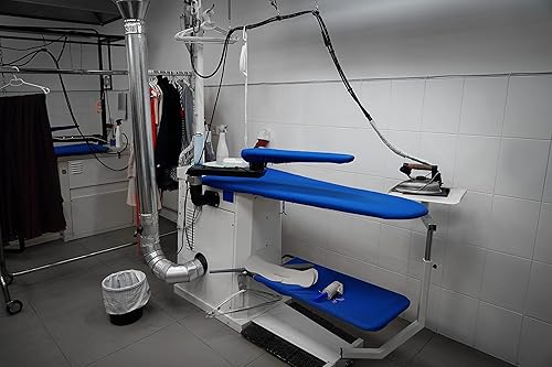 Miniatura 7 de Silver Star ES-85AF - Plancha de vapor – 110 voltios alimentada por gravedad para botella colgante con placa de suela laminada antiadherente,