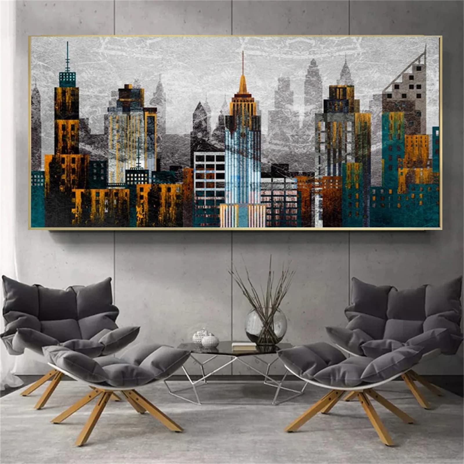 DIY zestawy do malowania diamentami 5D, pełne wiertło diamentowy obraz dla dorosłych i dzieci, kryształ górski haftowanie obrazy do dekoracji ścian domu - 80 x 160 cm / 31 x 63 cali (budynek miejski)