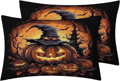 Miniatura 84 de Sábanas de murciélago tamaño individual – Juego de sábanas de Halloween para niños y niñas, juego de sábanas en blanco y negro, microfibra suave