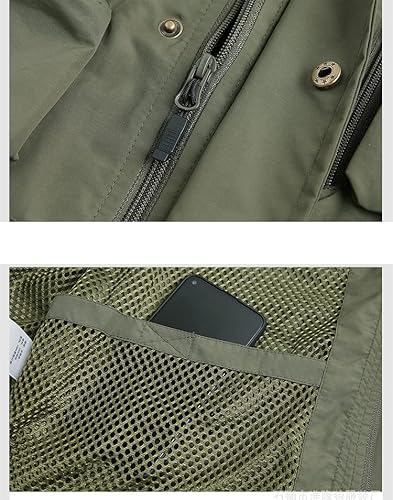 SevenDwarf casaco masculino Colete masculino com vários bolsos fotografia de esportes ao ar livre de