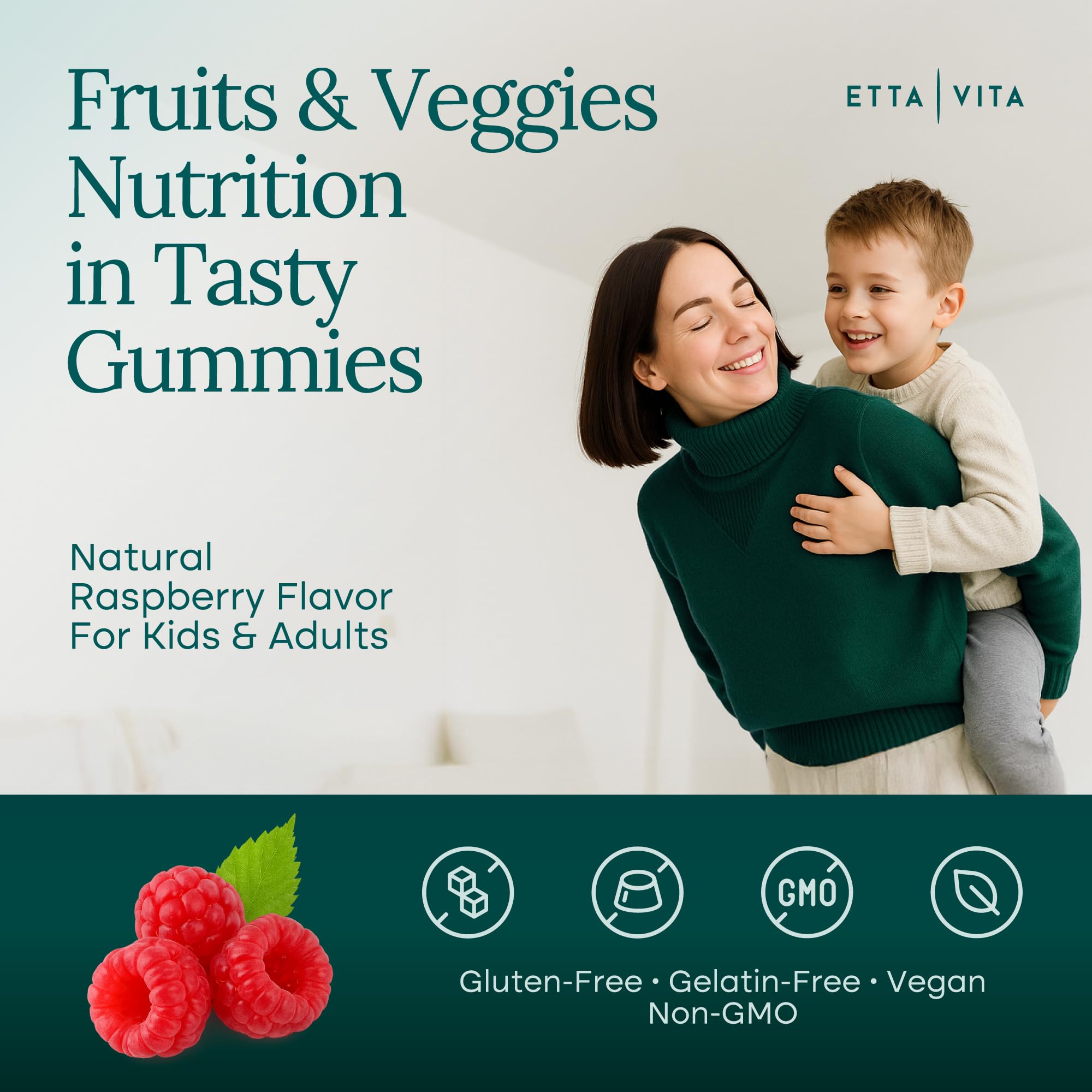 Sugar-Free Fruits and Veggies Gummies with Vitamins & Minerals (120 Chews) — Amazon image 7
