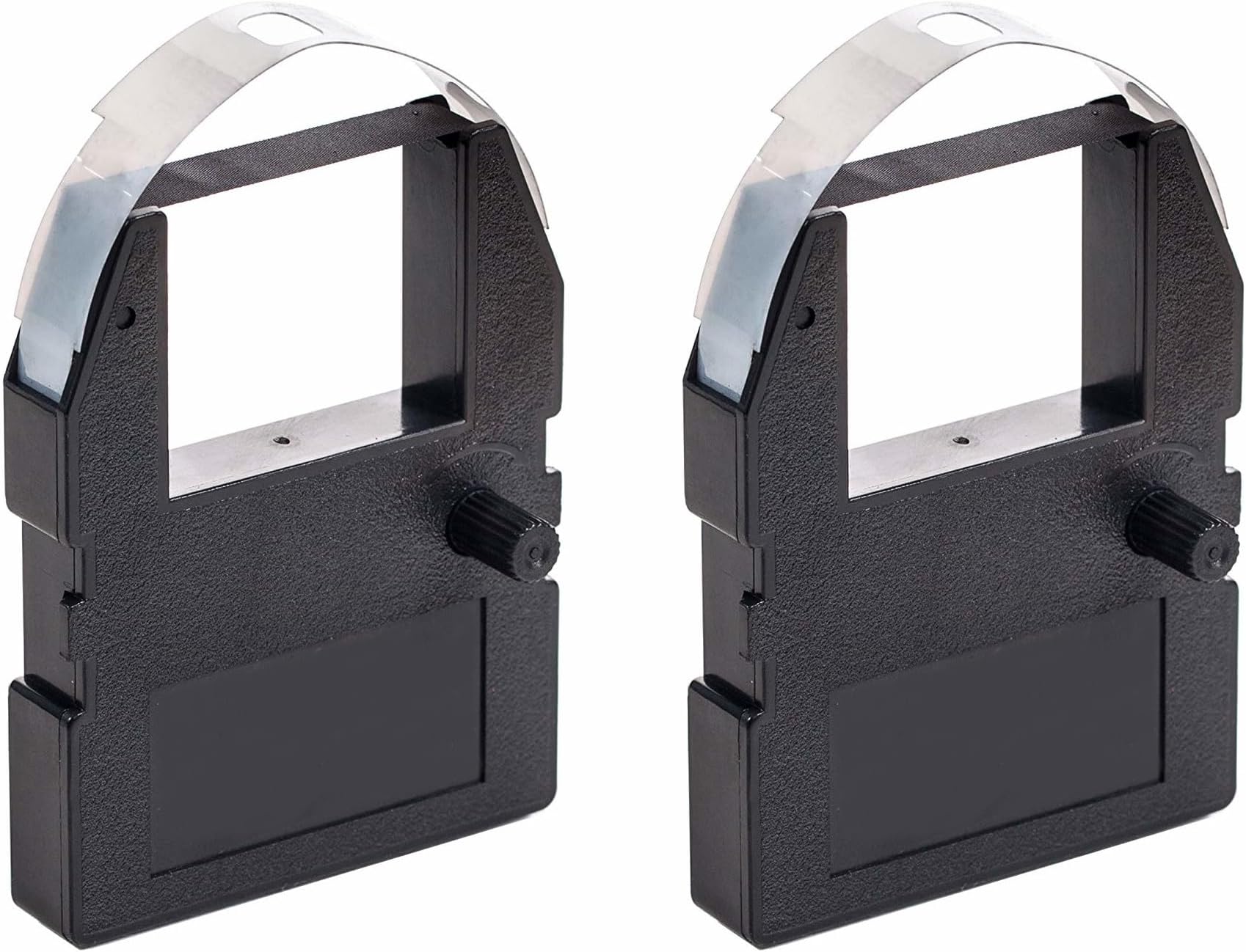 (2 Pack) Ribbon Cartridge for Pyramid 3500, 3700, 4000 Time Clocks, Black Ink, 4000R Compatible Replacement