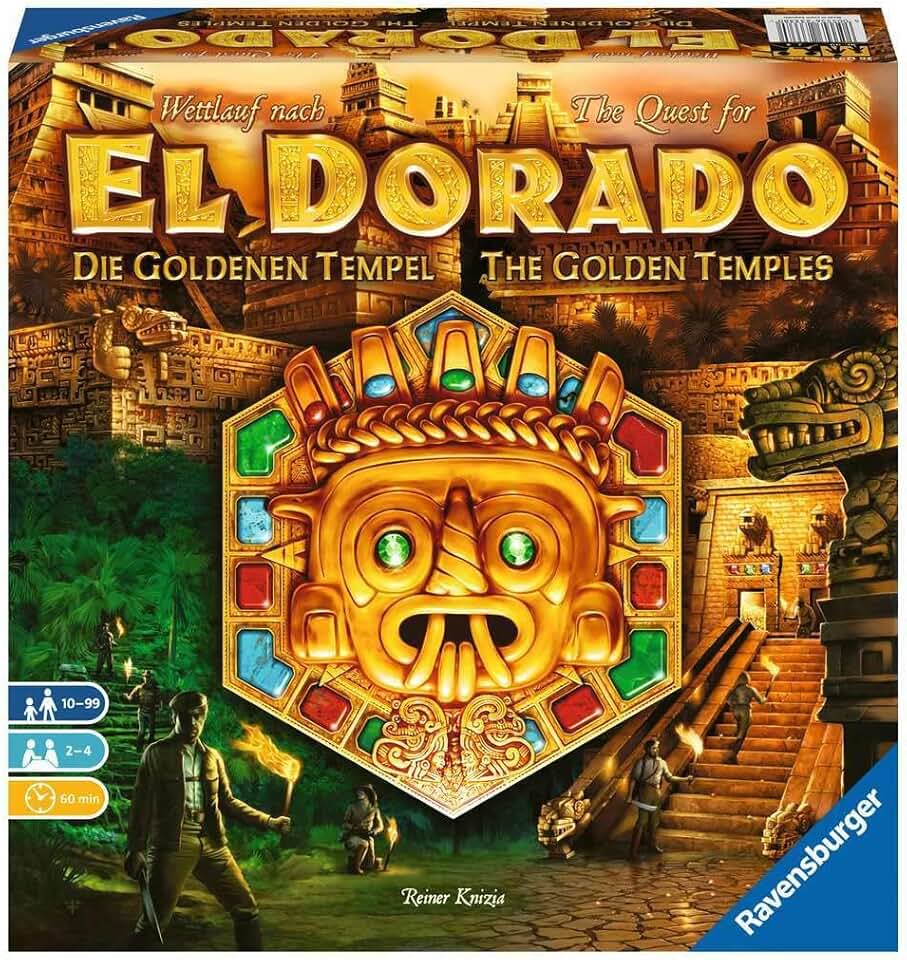 Ravensburger The Quest for El Dorado: The Golden Temples Adventure Family Game for Ages 10 & Up