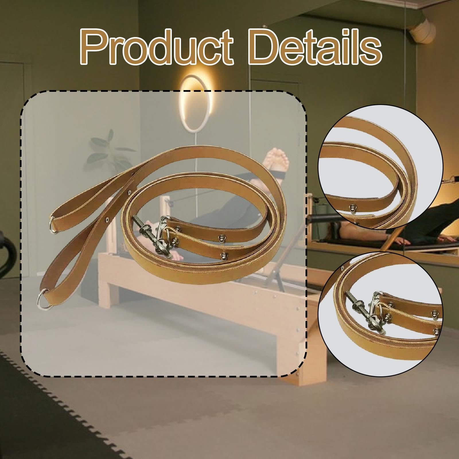 2 Pezzi di Corde per Pilates Reformer, Accessori per Il Fitness Pilates Core Bed