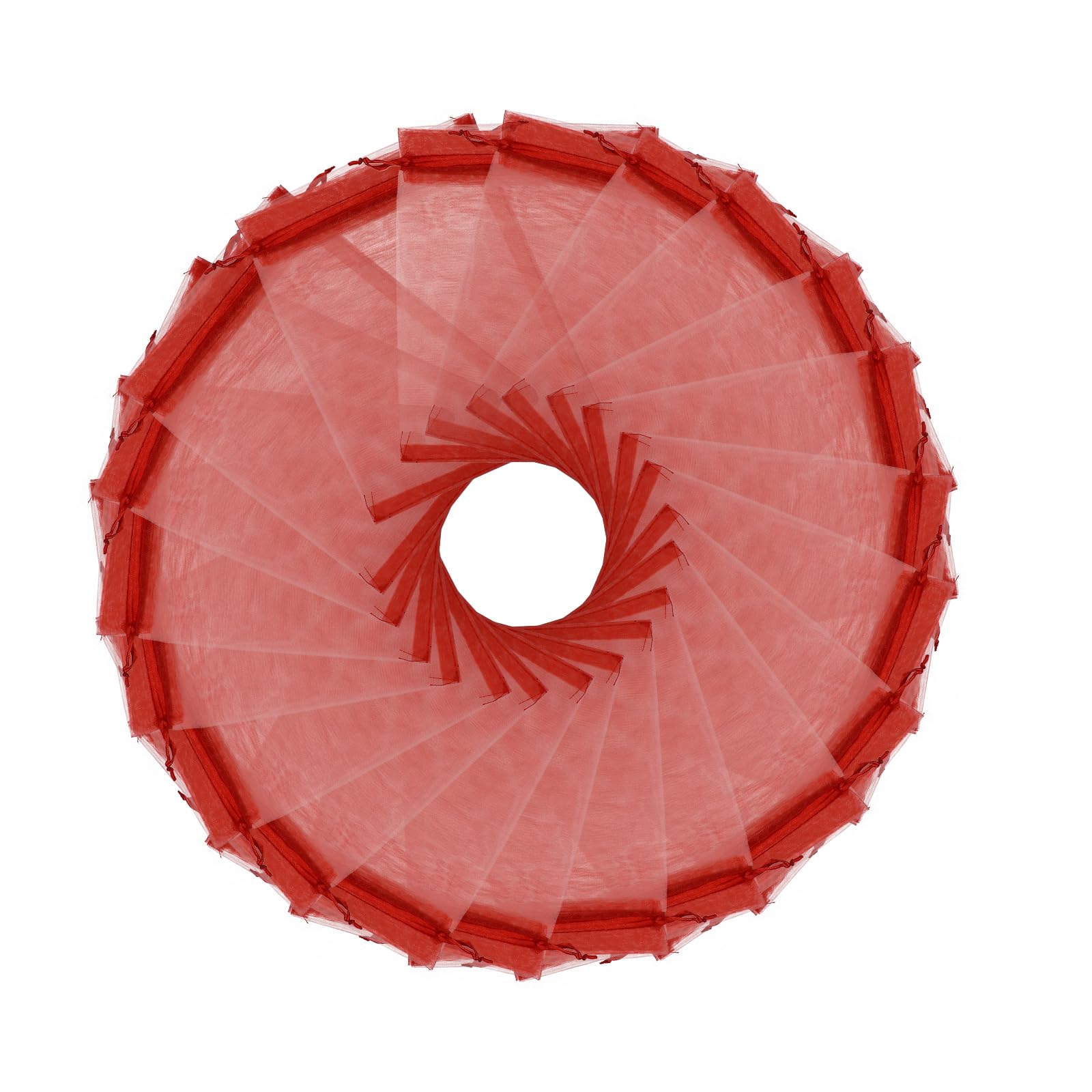 Wudygirl 100PCS Organza Bags 5X7 Inch Favor Bags Jewelry Bags Drawstring for Christmas Candy Wedding Favor Party Baby Shower(Red 5X7)