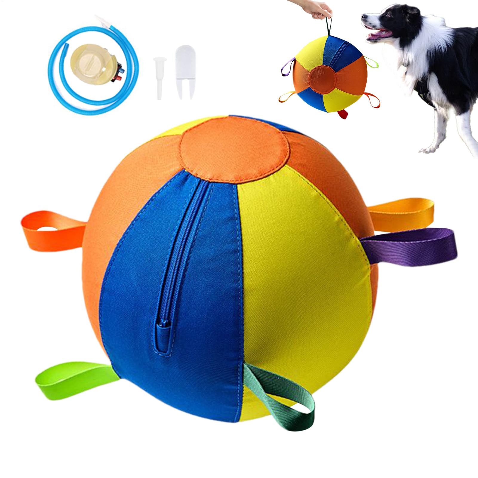 Balle jouet pour chien Animal Anti-morsures Exercices Portables Mâcheurs | Jouet Balle Interactif Animal Chiot Boule rebondissante pour extérieur, piscine, , amusement, Noël, anniversair