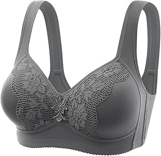 MeiLyviba Women's Underwear Bralette Sleeping Bra Bras Women Deep Cup Bra Bra for Everyday Bra Comfort Bra Plus Size Seamless Underwire Bra Deep Cut Thin Functional Bra Sports Bra