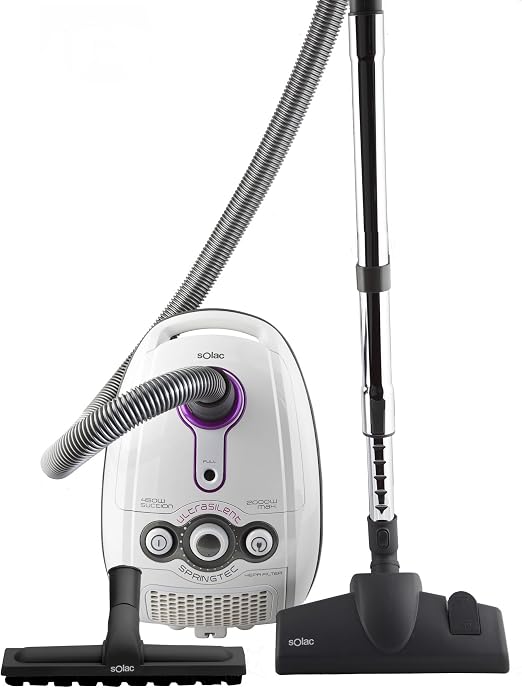 Solac AB2851 Springtec Ultrasilent - Aspiradora con bolsa, 2000 W, 450 W de  succión : Amazon.es: Hogar y cocina
