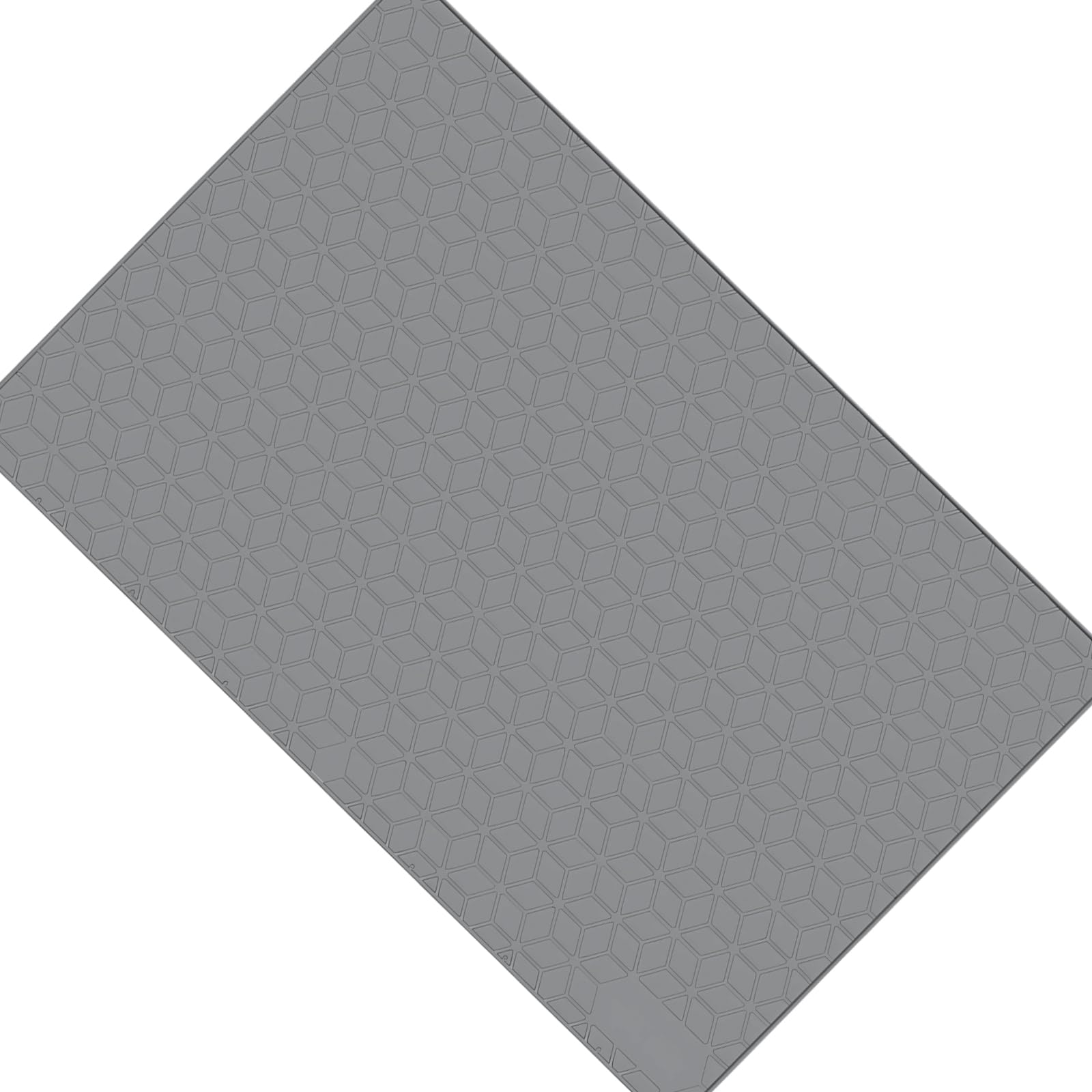 APGLSXY Premium Silicone Cabinet Liner Slip Resistant Waterproof Shelf Mat for Kitchen Bathroom Countertop Featuring Geometric Drainage Design Spill Safe Counter Protector