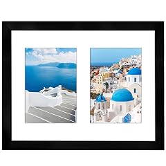 Americanflat 5x7 Double Picture Frame with Shatter-Resistant Glass - Fits Two 5x7 Photos or Use as One 11x14