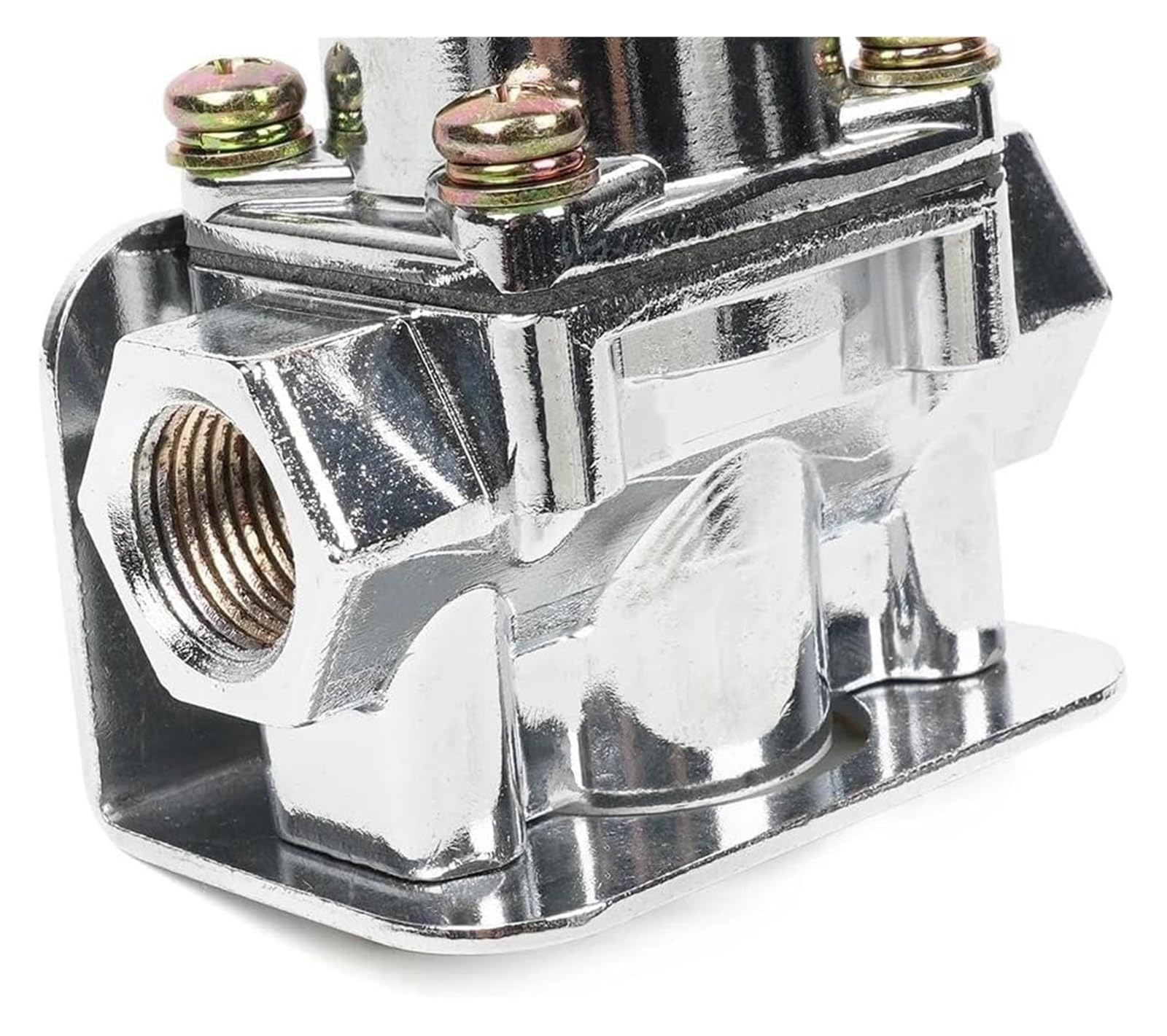 para Holley para Edelbrock 12-804 12-803 4 1/2 a 9 PSI Aleación de Zinc Combustible Presión Regulador Carburador Piezas Puerto NPT 1-4 3/8 pulg Kit Reparación Carburador(12-803) | 12-803