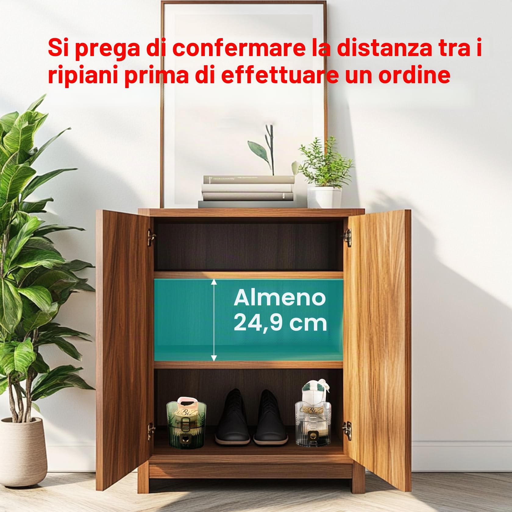 Scarpiera salvaspazio, confezione da 10 scomparti per scarpe, regolabili, per armadietti (trasparente10)