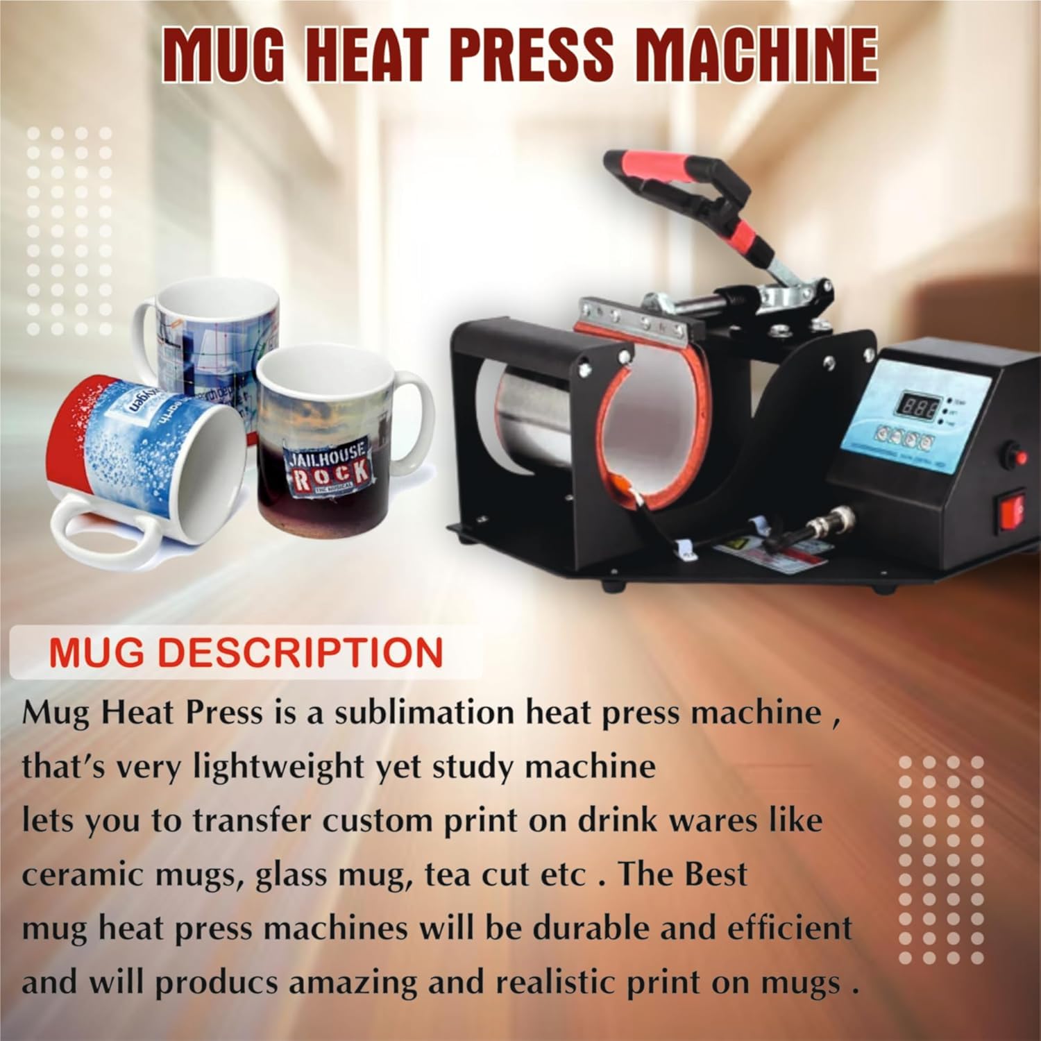 DRD SQUARE Heat Press Machine | Multifunctional Transfer Printing