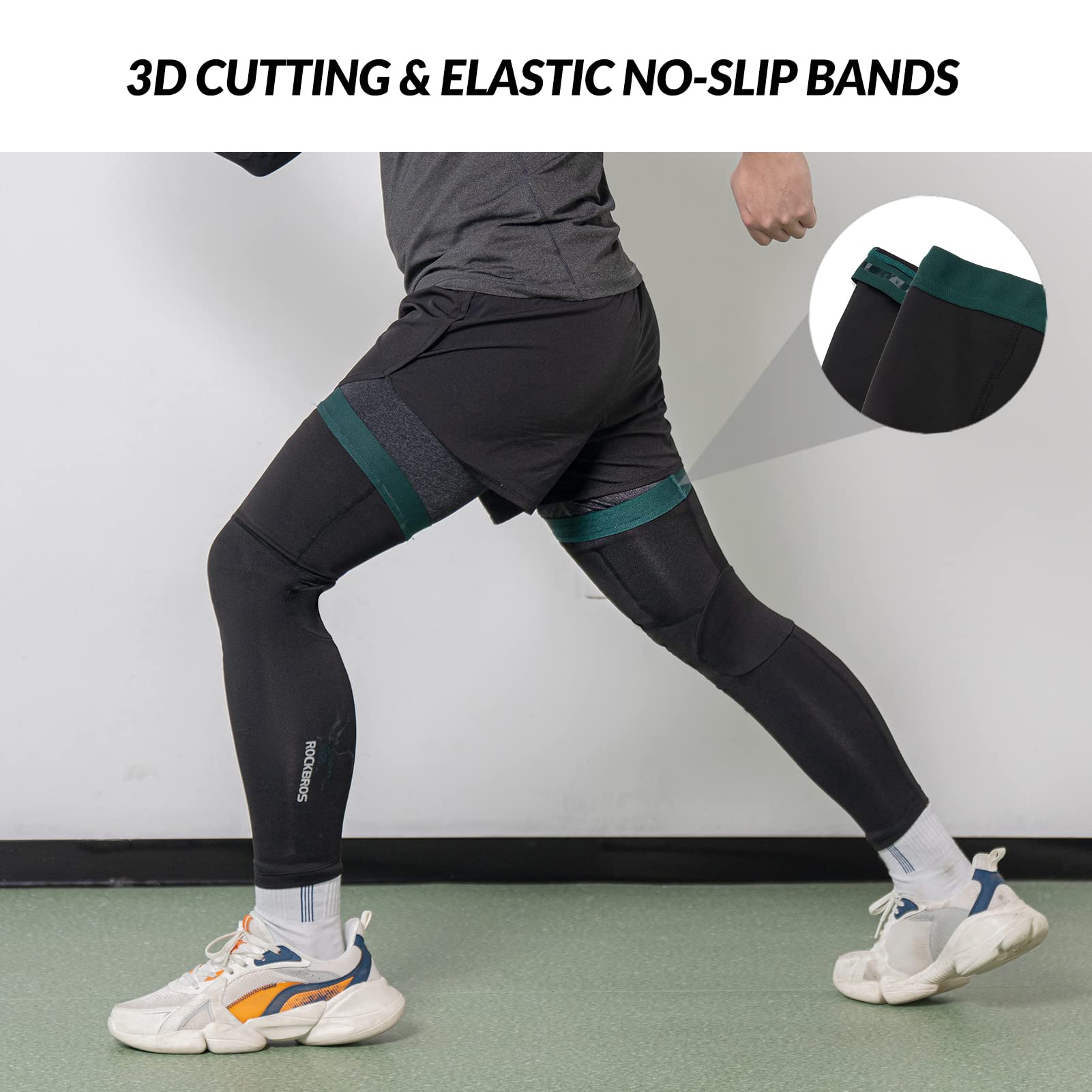 ROCKBROS Calendadores de Brazaos/Piernas para Hombre Mujeres Conjunto Perneras Térmicas y Mangas de Brazaos de Ciclismo Running Deportes al Aire Libre S-3XL