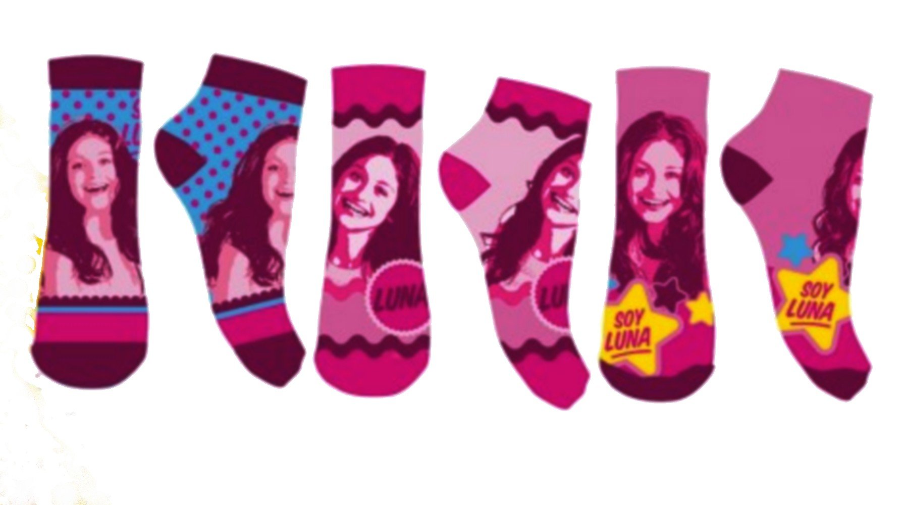 Disney1 pair of socks, Short socks, Soy Luna, size 9/11.5-12/14 or 14.5/15.