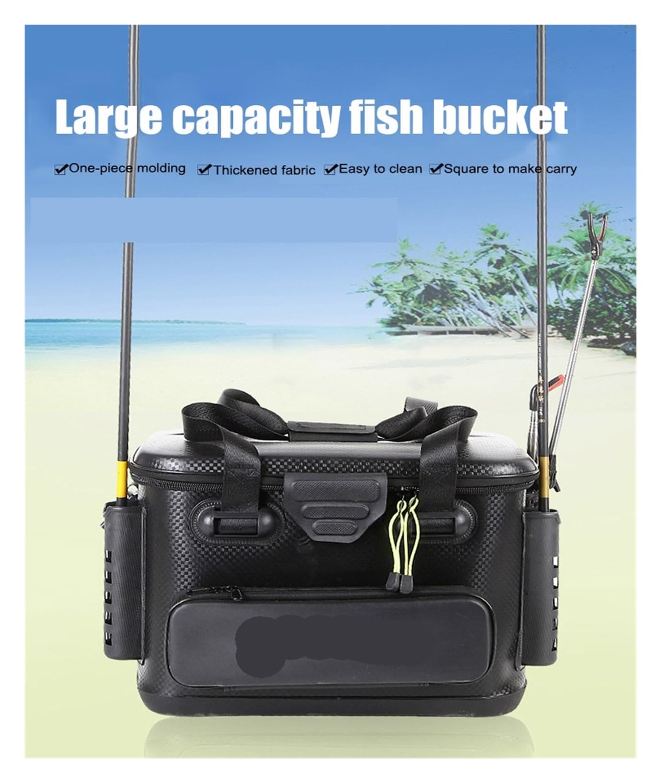 Scatola for Attrezzi da Pesca, Multifunzionale, con Adesivo ad Alta capacità, con Custodia Portatile for Forniture da Pesca per ami, Esche