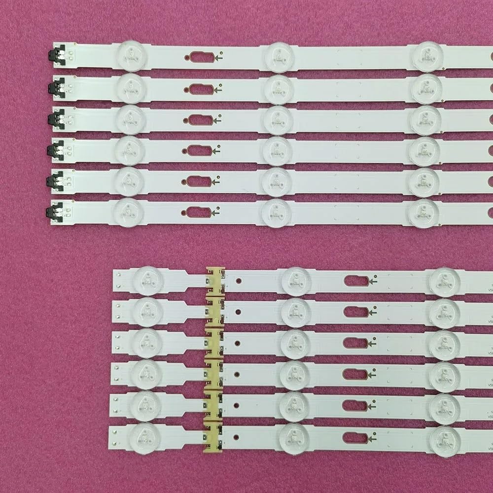 Compatible with 12pcs Strip Lights UE48JU6000W UE48JU6450 UE48JU6600 UE48JU6770 UA48JU50SWJXXZ UA48JU6800 V5DU-480DCA-R1 for Backlight