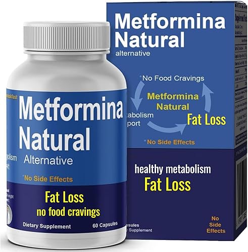 METFORMINA Natural - Ayuda para bajar de peso - Apoyo al metabolismo - Dr. Salomon (60 cápsulas)