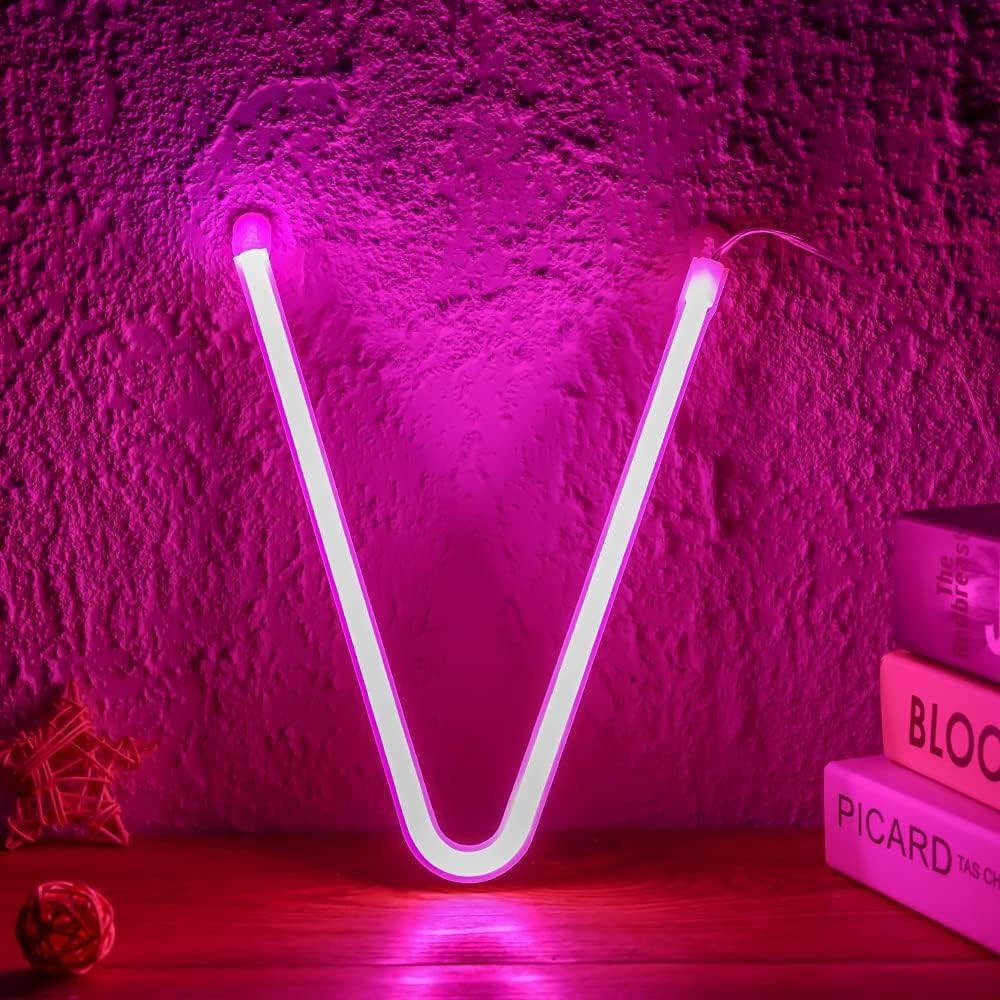 LED Marquee Letter Lights, Light Up Letters Glitter Alphabet Letter Sign Battery Powered for Night Light Birthday Party Wedding Girls Gifts Home Bar Christmas Decoration — image 1