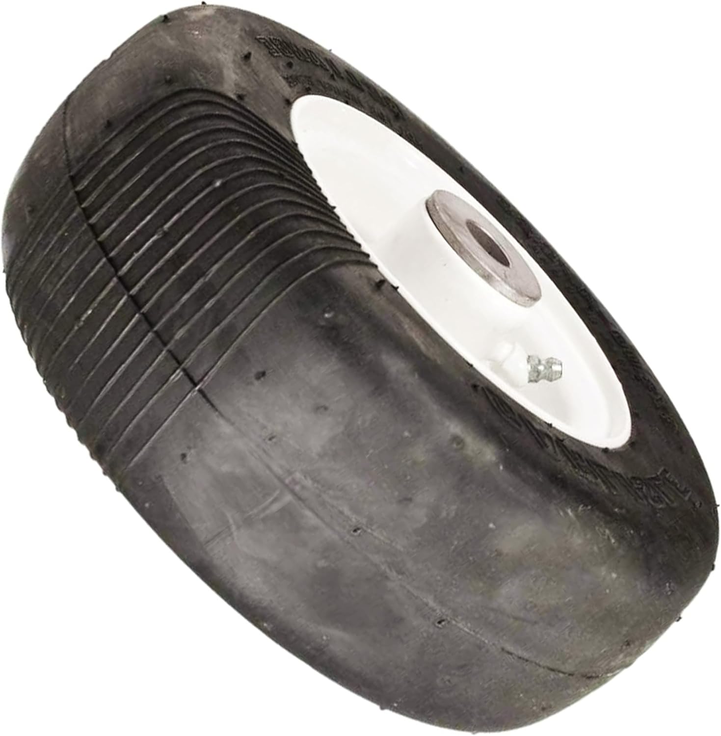 MR MOWER PARTS Flat-Free Front Wheel Assembly Size # 8x3.00-4 Slick Tread For Walker 5715-4, Carlisle 341361, Swisher 4218 Replaces