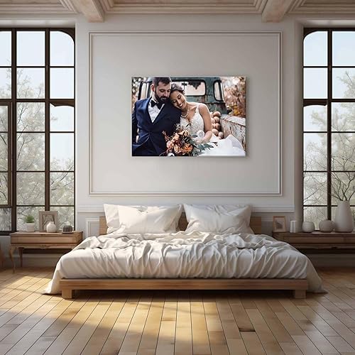 Miniatura 7 de Impresiones en lienzo personalizadas foto sobre lienzo (12 x 12 pulgadas) Transforma tus fotos en impresionantes fotos enmarcadas de pared impresas