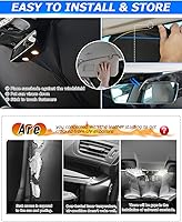 Vista 7 de Karltys 3 piezas de parasol para parabrisas para Hyundai Tucson 2022-2025 2026, cubierta de parasol para ventana delantera y lateral con ajuste