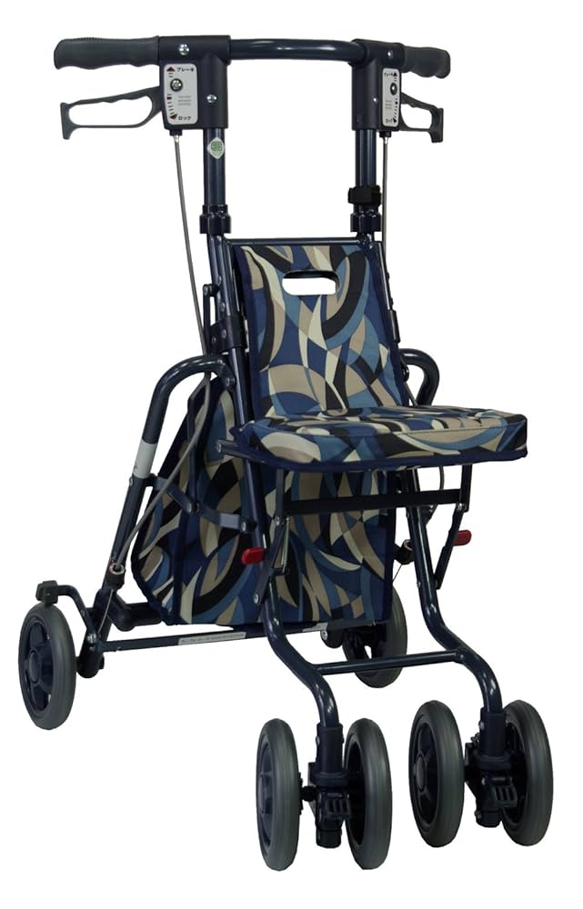 美品　折りたたみ式シルバーカー サニーウォーカーSP(小) Amazon | 島製作所 サニーウォーカーSP 小 フローラルBE | 島