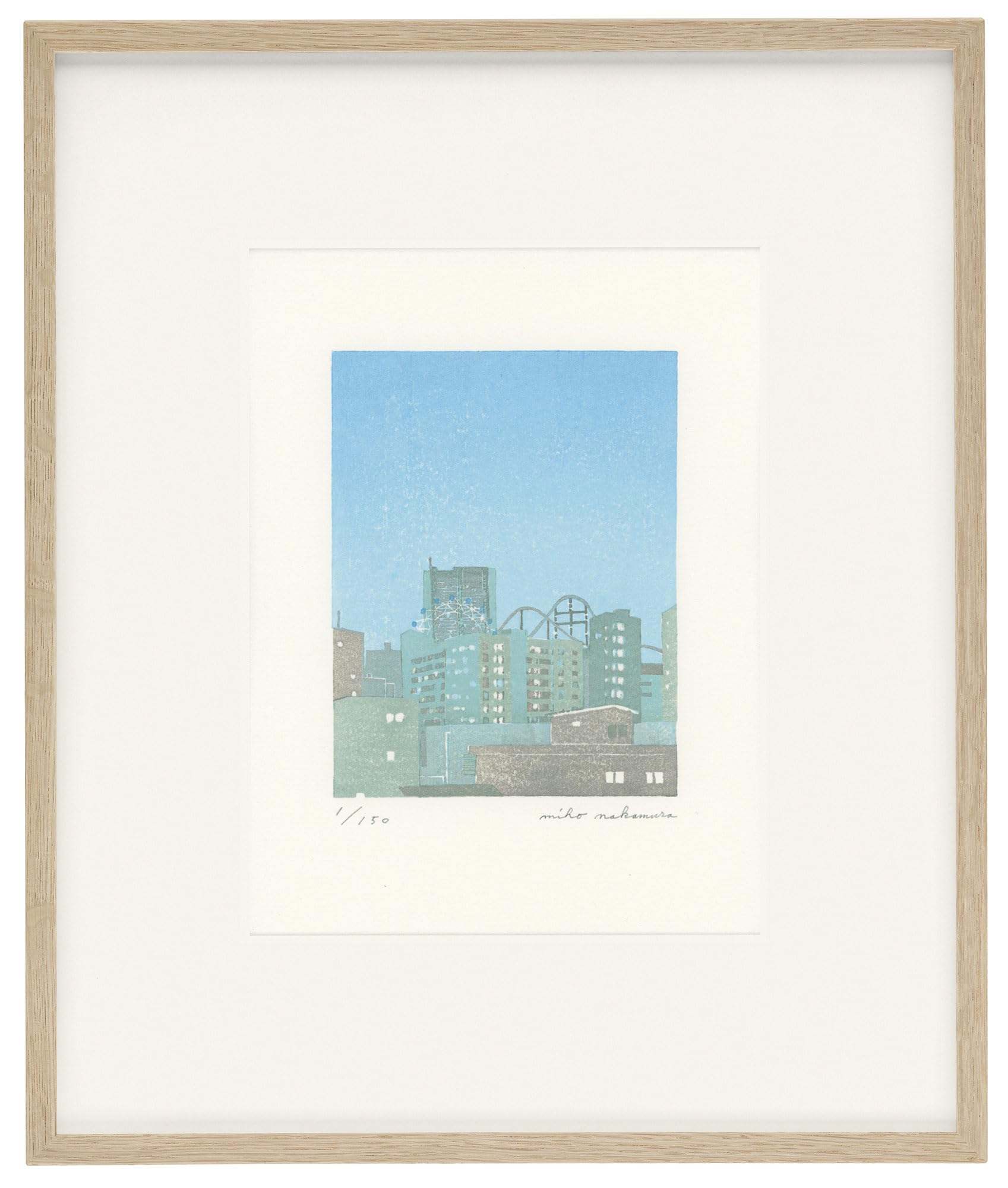 Amazon.co.jp: 版画 中村美穂 「雨は降らないらしい」 版画アート