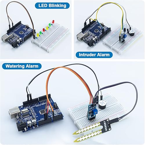 Miniatura 6 de LAFVIN Kit básico de inicio con R3 CH340, Breadboard + caja de venta al por menor compatible con Arduino IDE