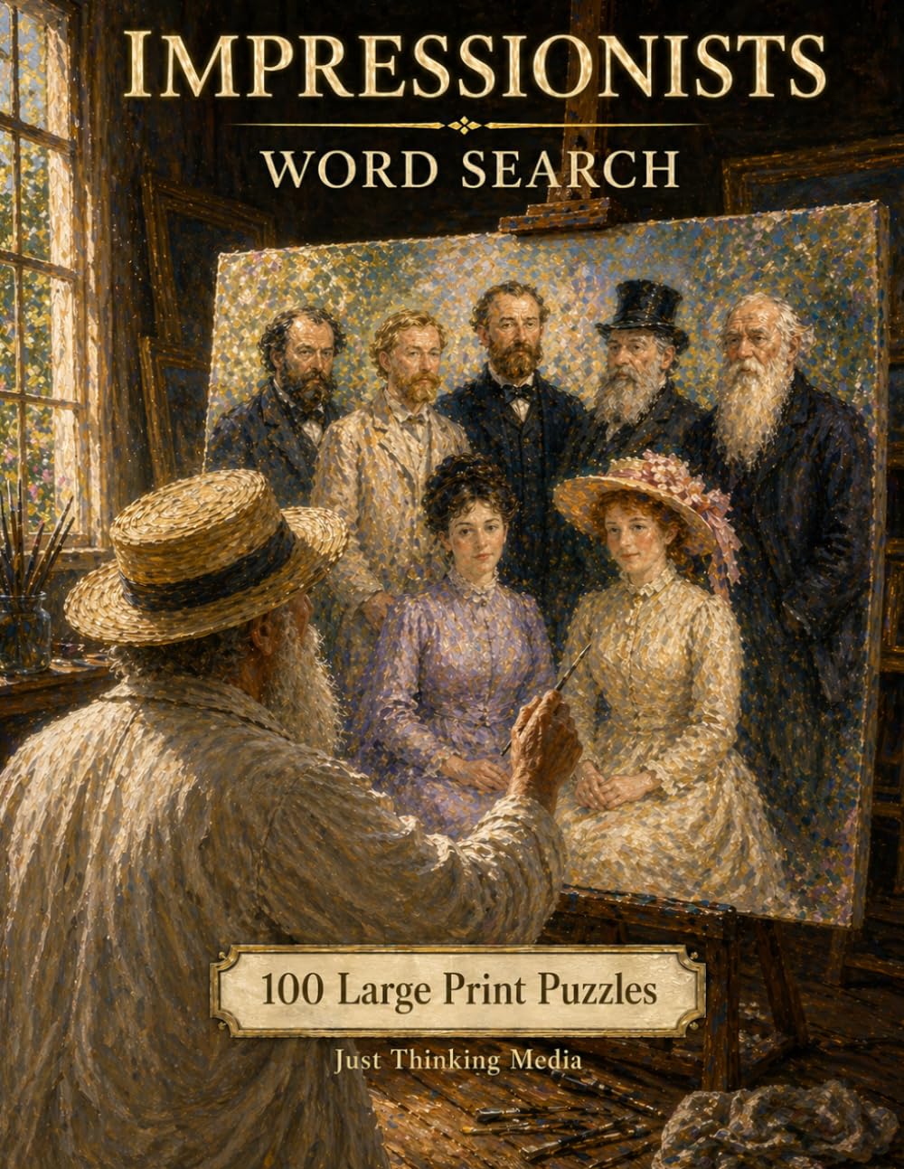 Impressionists Word Search: 100 Large Print Puzzles Featuring Monet, Renoir, Degas, and the Painters Who Changed Art Forever (Art & Artists)