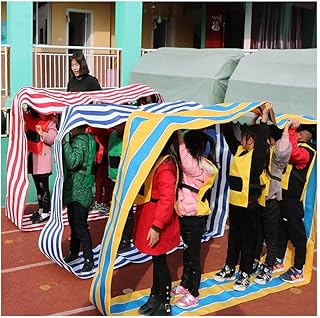 AGYHAM 3PCS Teamwork Games Playing Run Mat, Kids Adult Outdoor Party Games Field Day Teamwork Games, 4-20M (Size : Adult-8M)