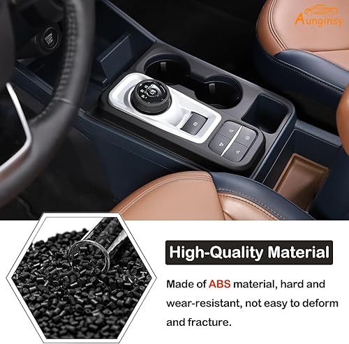 Vista 59 de Cubierta del panel de la caja de cambios de control central del automóvil, compatible con Ford Maverick 2022-2024, cubierta del panel de palanca