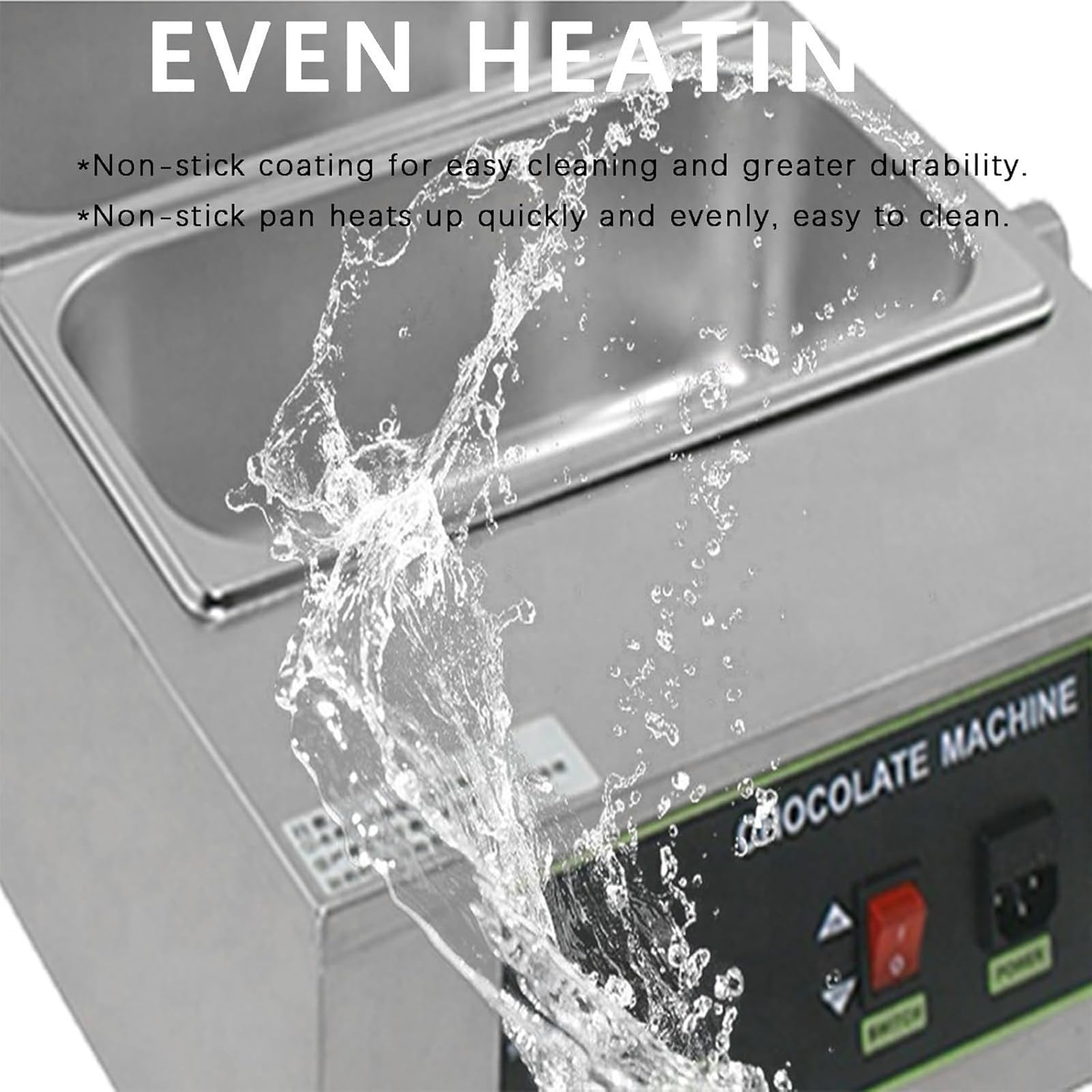 Machine À Fondre Le Chocolat, Tempéreuse À Chocolat Professionnelle De 1000W, Capacité De 8kg/12kg, Température Réglable De 0 À 194 °F, pour Faire Fondre Et Réchauffer Le Chocolat 5Tank