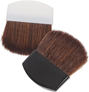Hemobllo Brocha de Maquillaje Profesional 2 Piezas Brocha para Rubor Color Blanco y Negro Herramientas de para Suave y Práctica