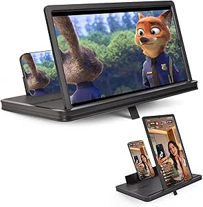 14-Inch 2-in-1 3D HD Phone Screen Magnifier with Vertical & Horizontal Switch