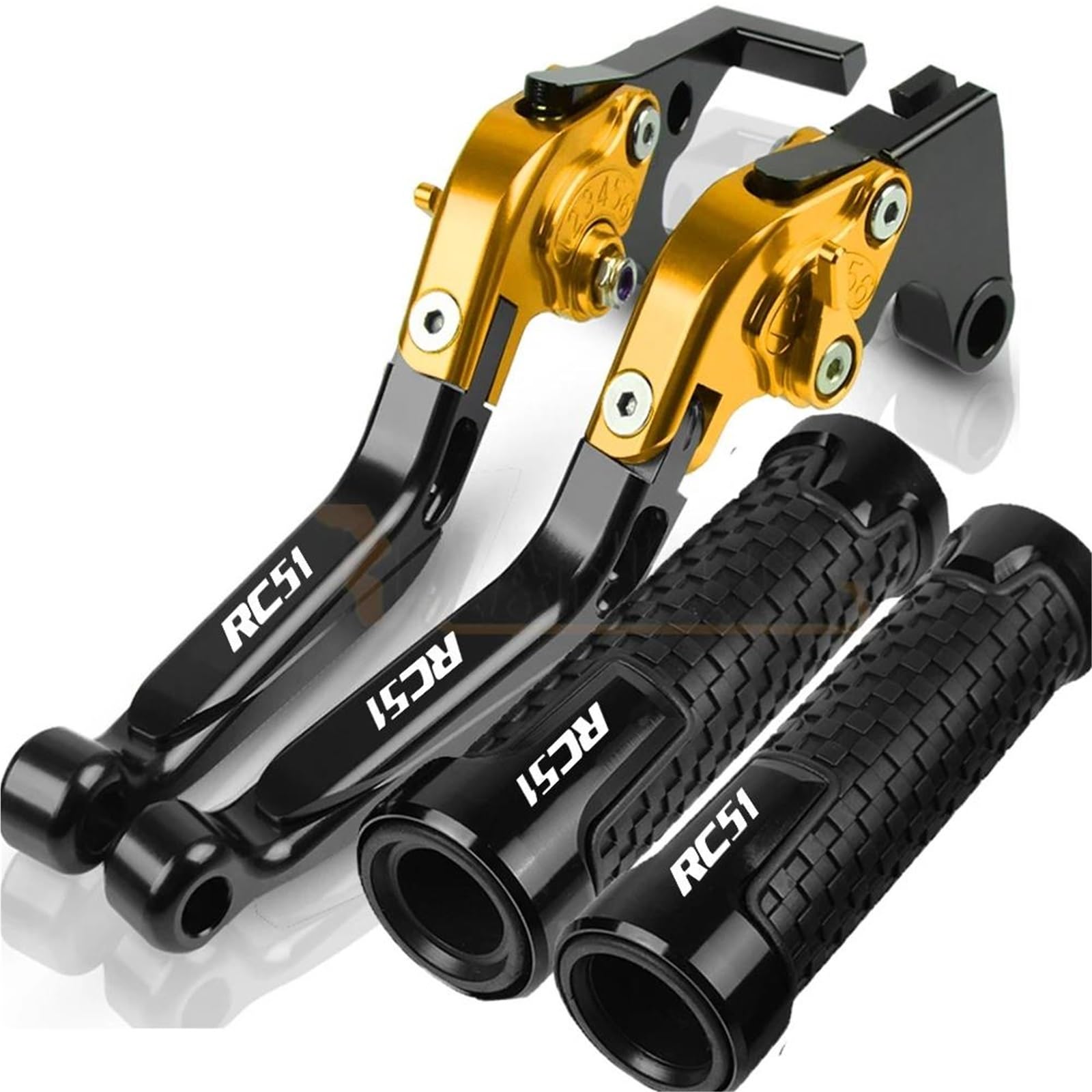 Levier de frein et embrayage moto jaune pour RC51 RVT1000 2000-2006