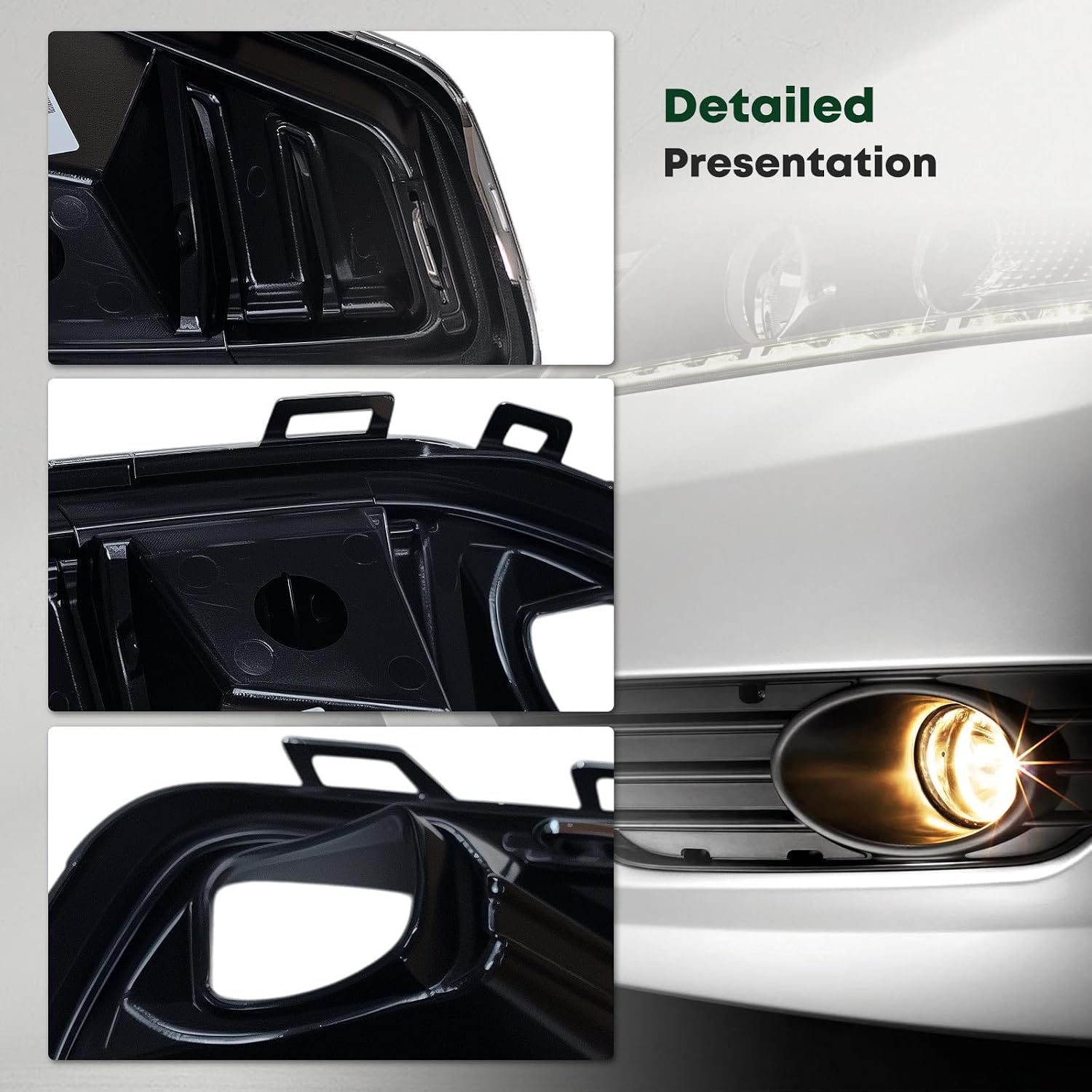 YHTAUTO Fog Light Bezel Fits GMC Acadia 2020-2023 Front Bumper Fog Light Cover Trim Right Passenger Side