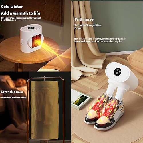 Vista 2 de 3 in 1 Multifunctional Laundry Folding and Ironing Machine, Shoe Dryers for Sneakers, Heaters for Indoor Use Clothes Dryer Shoe Dryer Heater for