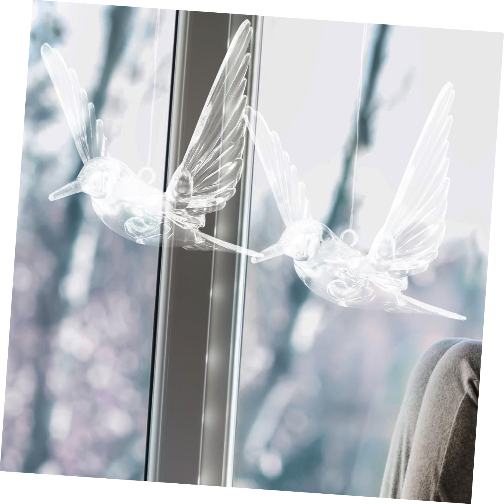 PartyKindom 4 Sätze DIY Transparenter Vogel Kristall Hochzeit Deckendekorationen Vögel Ornamente Für Weihnachtsbaum Hochzeitsdekor Ornamente Zum Basteln Deckenornament 10 Stück * 4