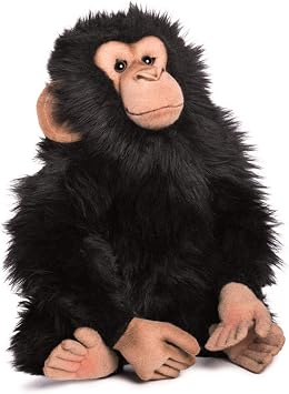 Hansa Junior Chimp Plush Animal Toy, 9"