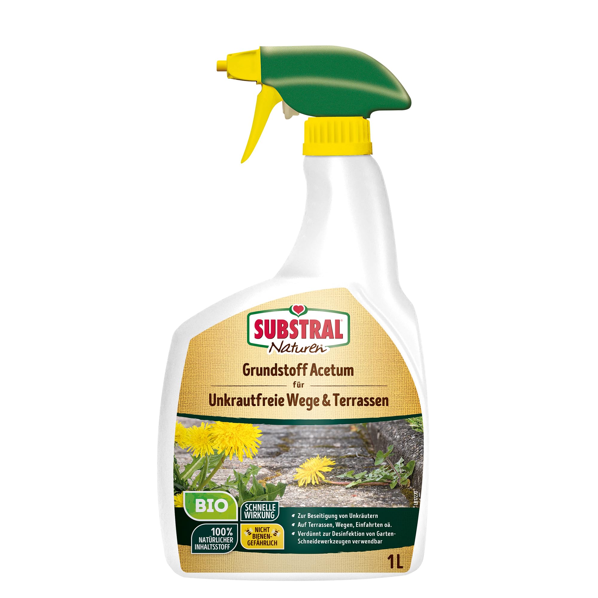 Acetum Spray de base Substral Naturen 1 l désherbant pour allées