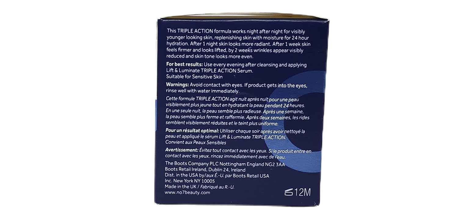 No. 7 No 7 Early Lift and Luminate Triple Action Fragrance Free Face Cream - Day and Night Bundle - 1.69 fl oz Each - Fragrance Free Day and Night Cream by No 7 - SPF 30 in Day Cream, White - Image 7