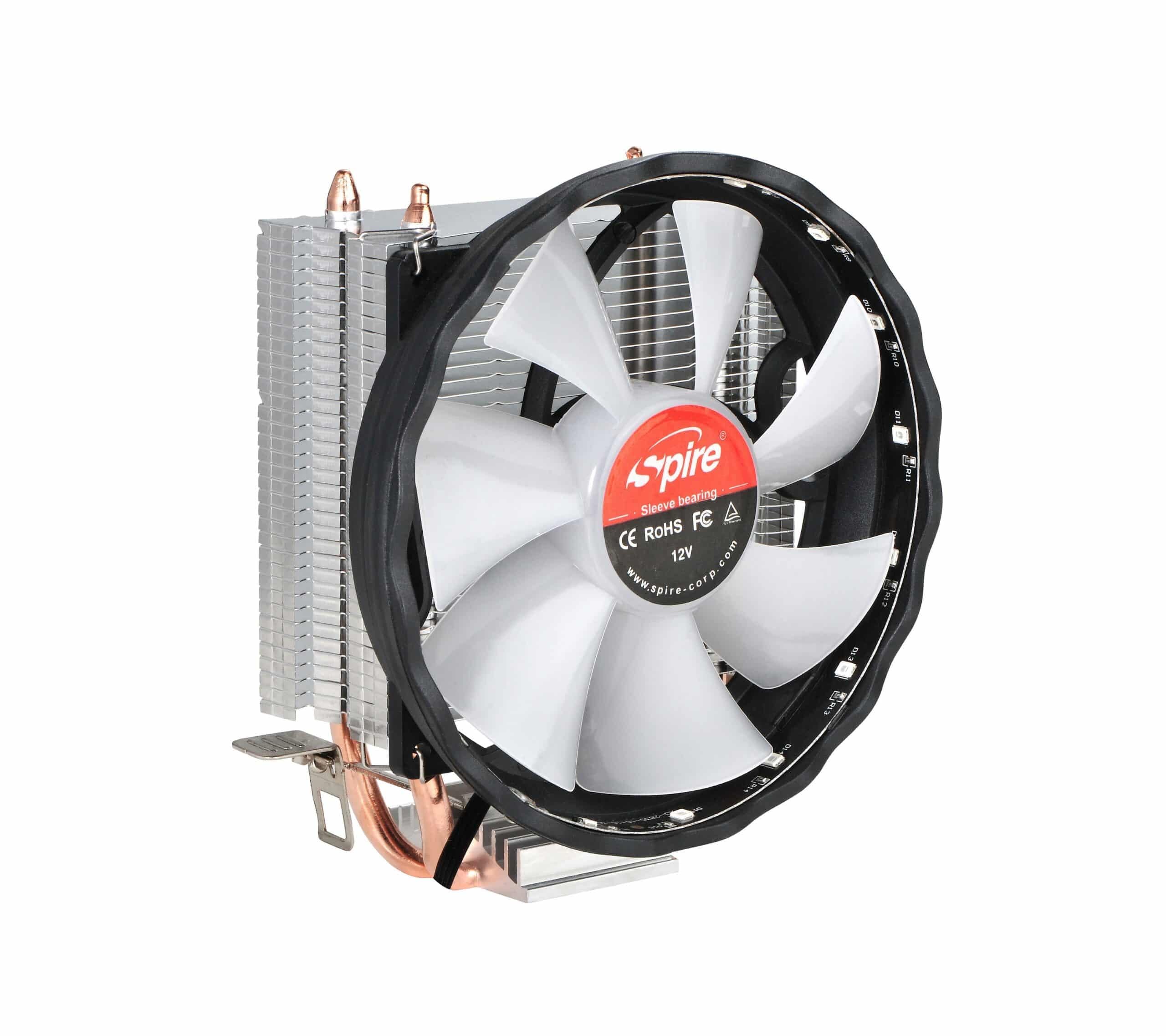 Spire Lüfter Xerus 200 dual heat-pipe 6 mm pour refroidir un PC fixe