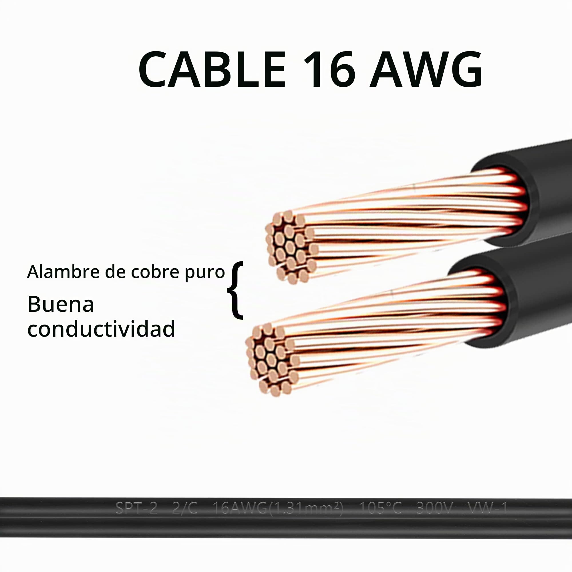 Cable de alimentación del refrigerador de 12V, Cable de Cambio de Enchufe del Encendedor de Cigarrillos del Coche al refrigerador, para el refrigerador portátil del Coche (3M/10ft)