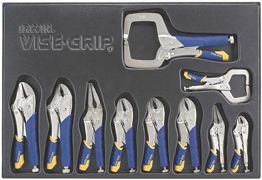 IRWIN Tools VISE-GRIP Locking Pliers Set, Fast Release, 10-Piece 1078TRT