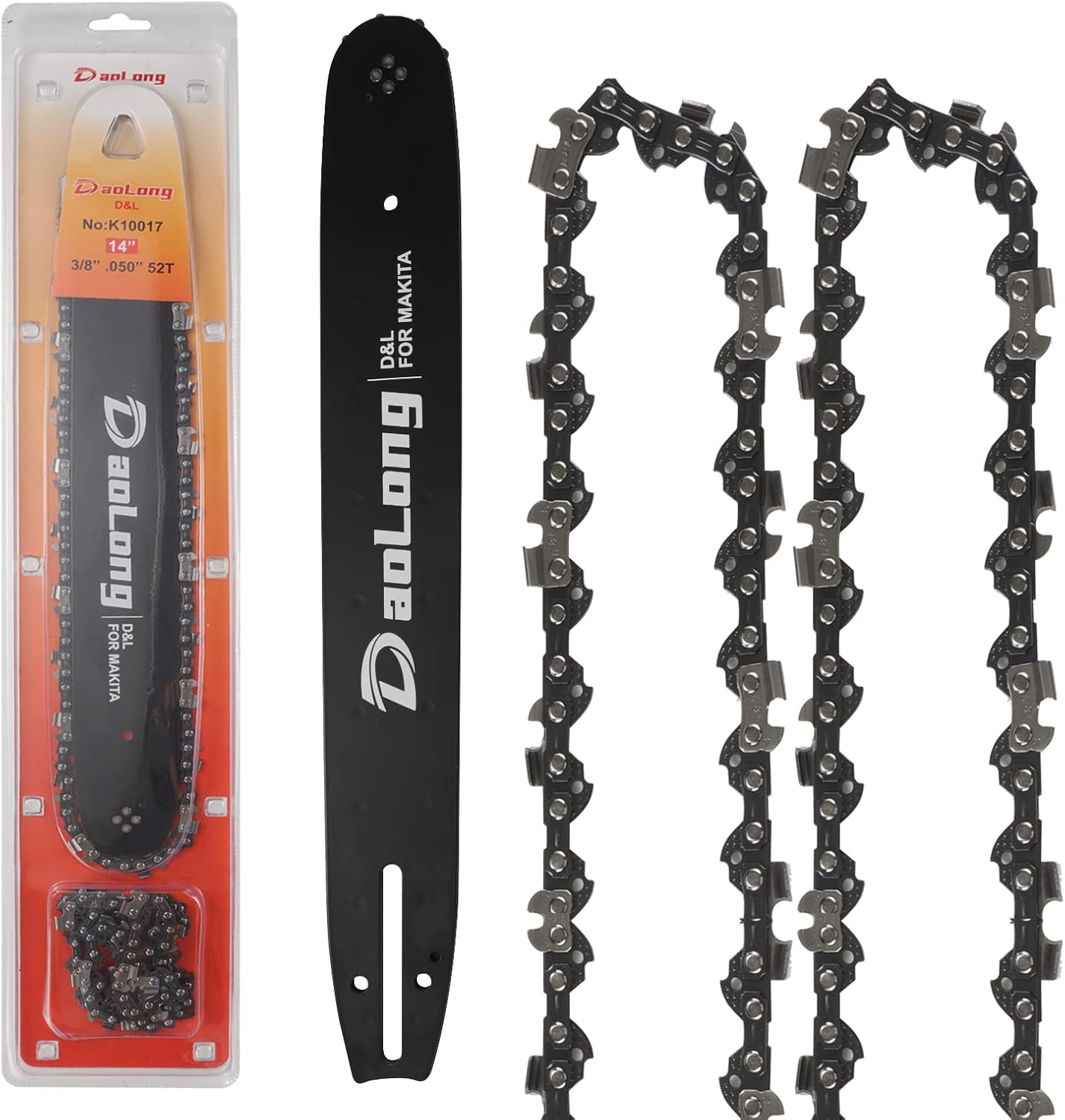 Loggers Art Gens 2 pack Chainsaw Chains & 1 Guide Bar Combo